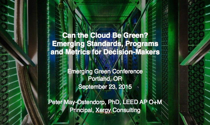 Greening the Cloud